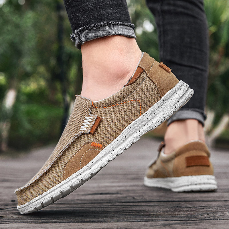 Sneakers in Lightweight Casual Canvas with Padded Lining