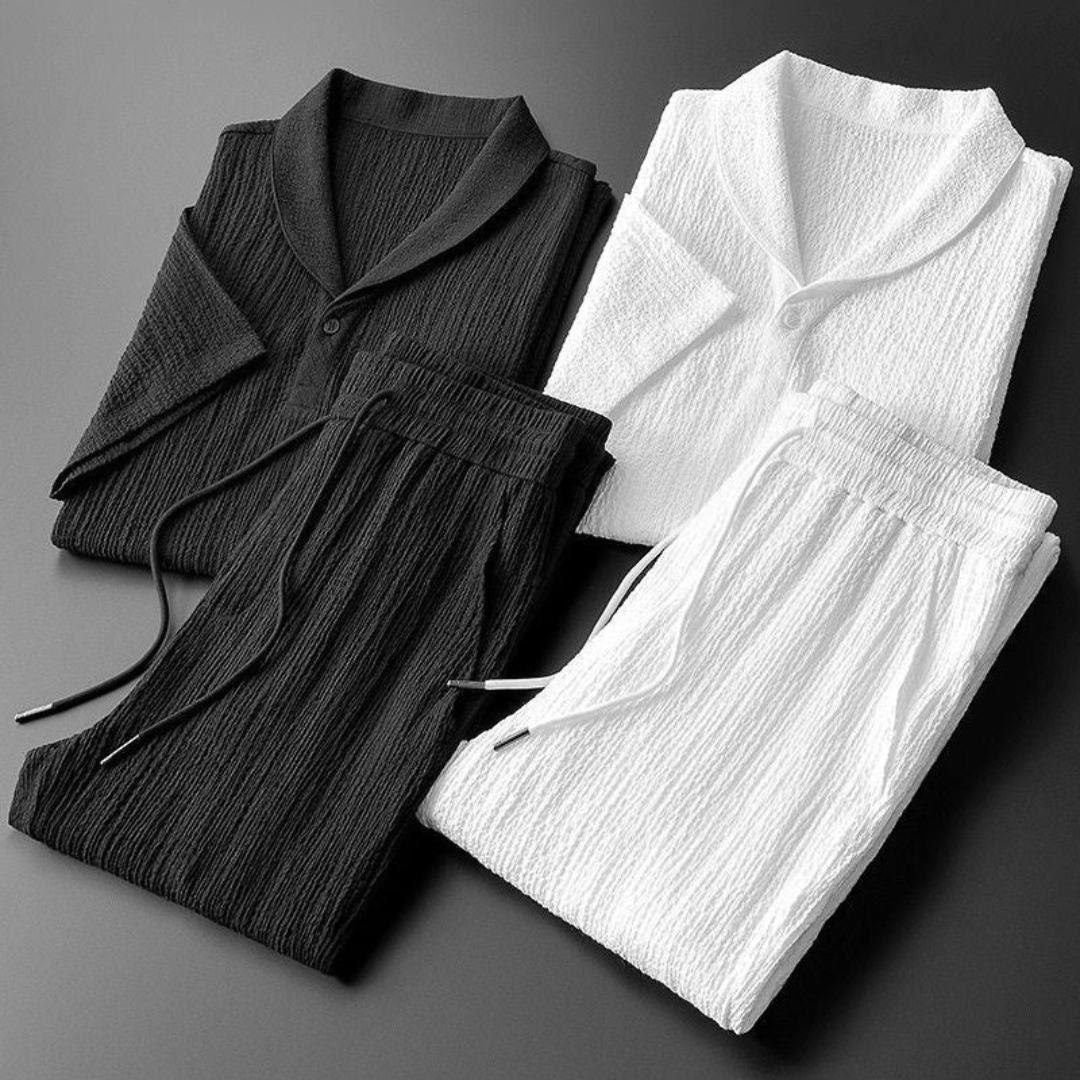Men’s Lightweight Cotton Polo Outfit Set