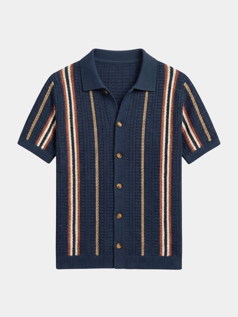 Elegant Sunset Groove Polo for Men