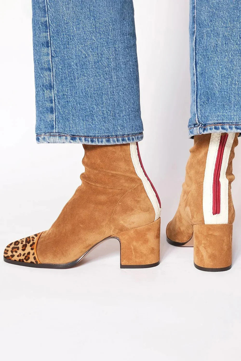 Elegant Women's Orthopedic ankle Boots with Block Heels