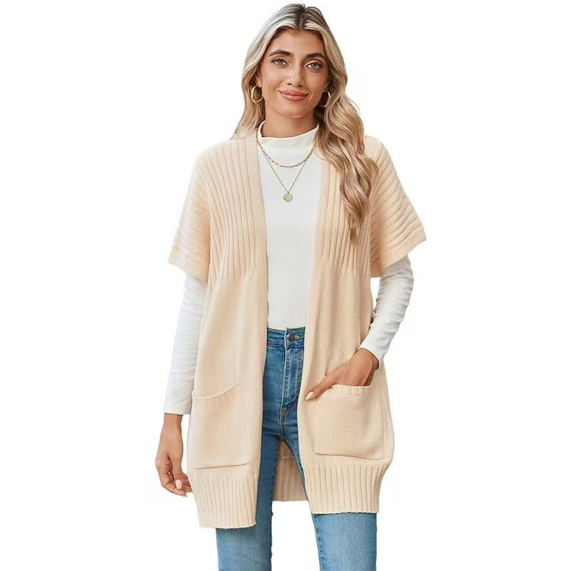 Women's Lightweight Knit Cardigan, Open in the Front