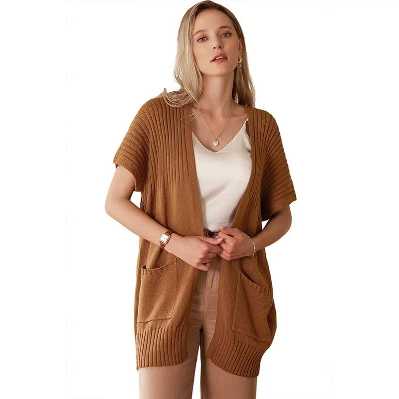 Women's Lightweight Knit Cardigan, Open in the Front