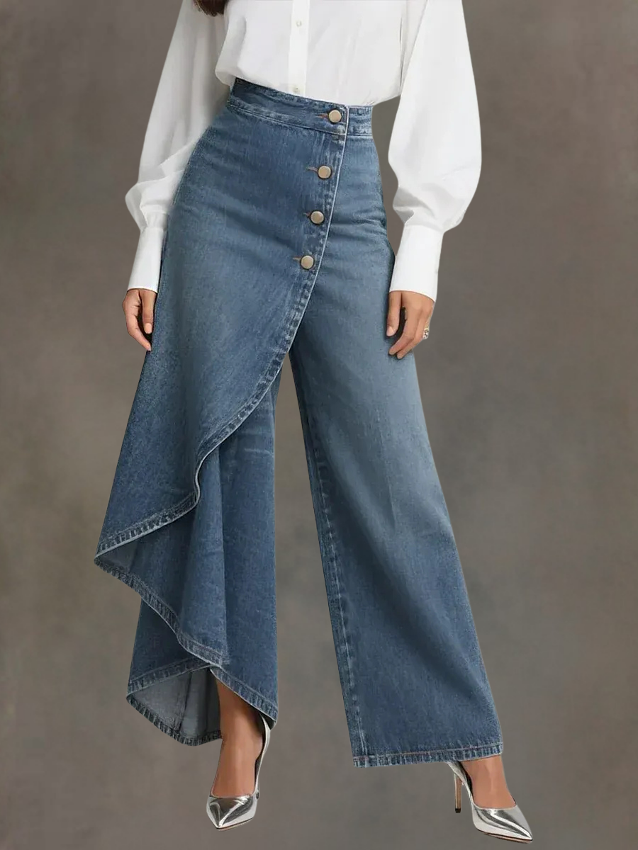 Baggy Jeans Vintage High Waist Wide Leg Denim Pants