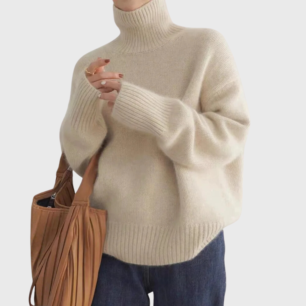Premium Soft Knit Turtleneck Sweater