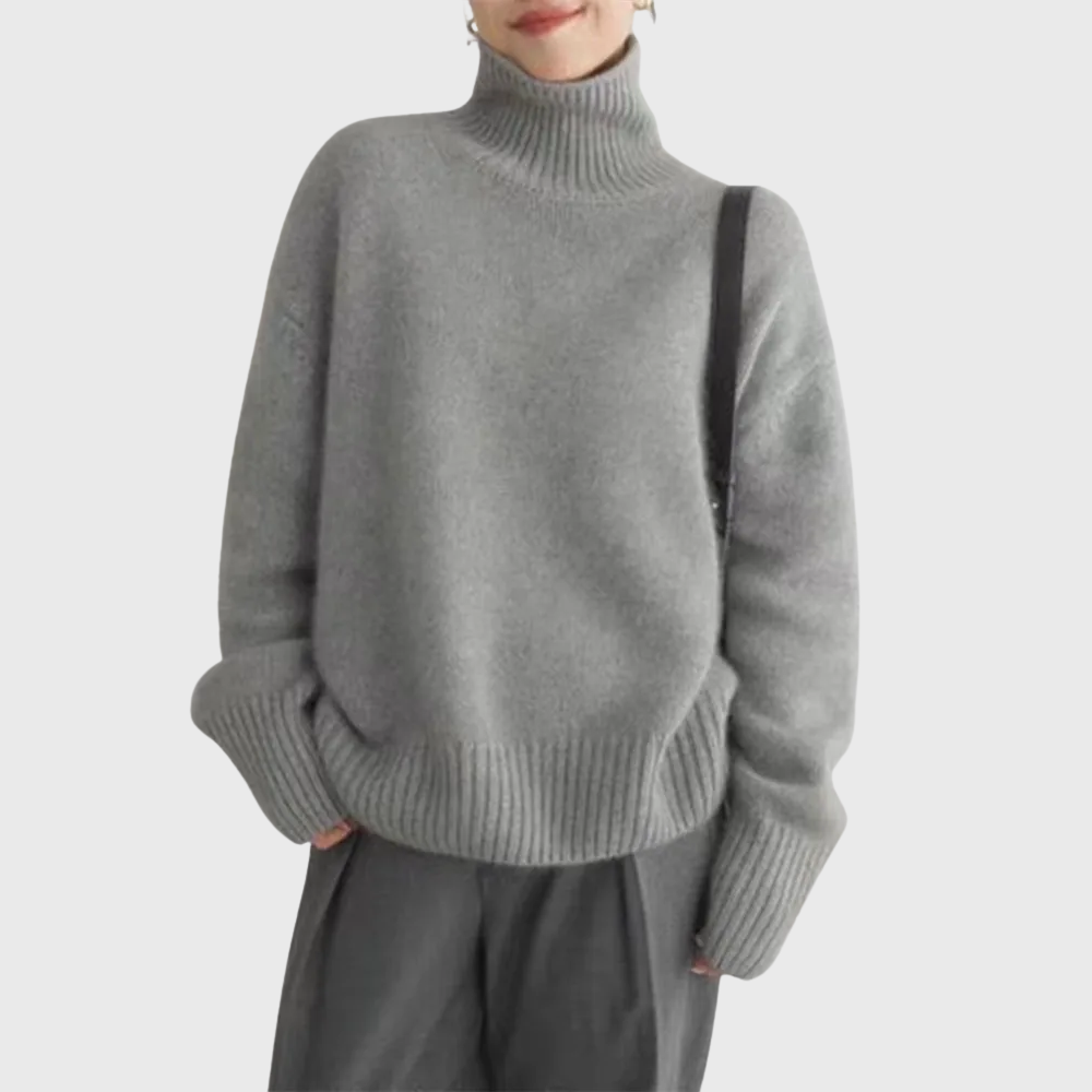 Premium Soft Knit Turtleneck Sweater