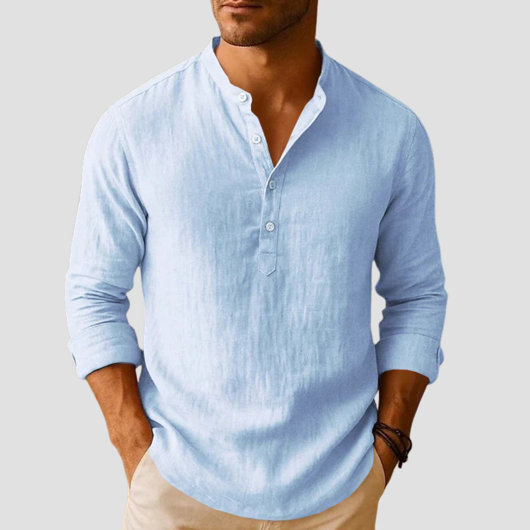 Men’s Mandarin Collar Shirt