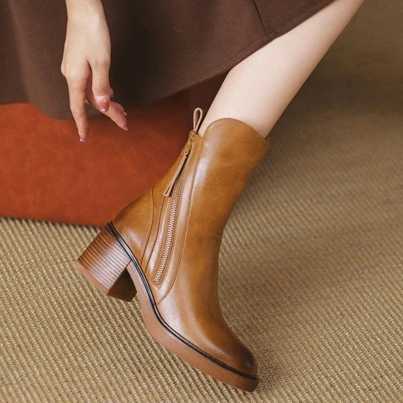 Women's Premium Leather OrthopedicAnkle Boots