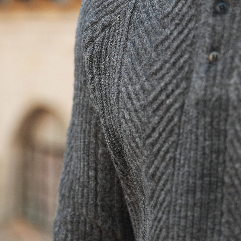 Men’s Jacquard Quarter Zip Sweater