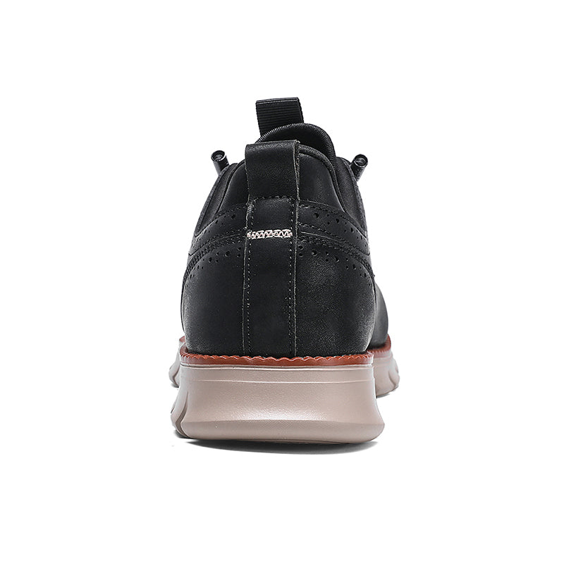 Sneakers in Premium Leather with Orthopaedic Insole and Cushioned Sole