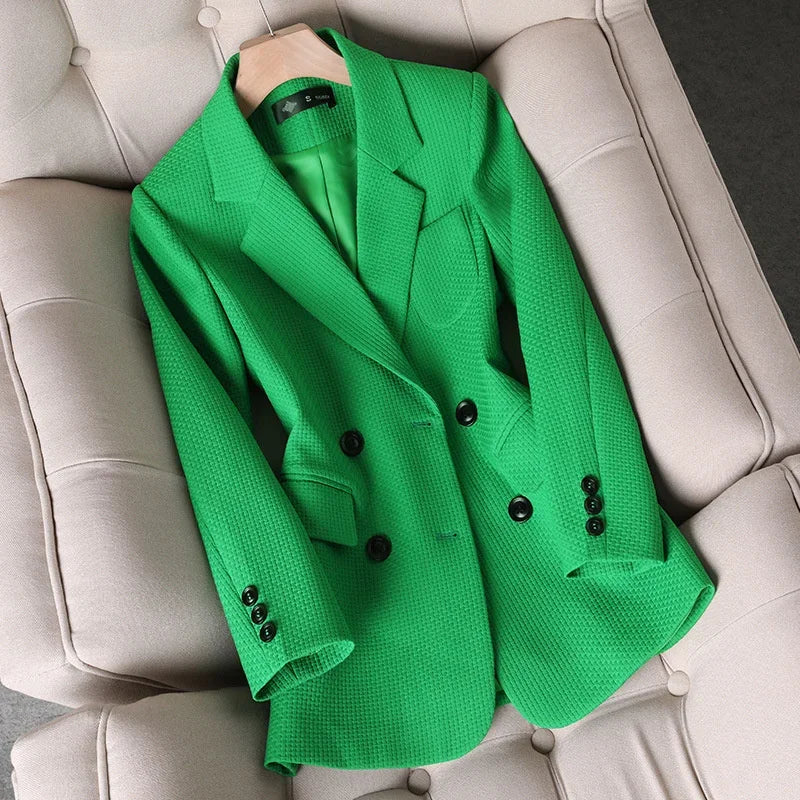 Women's Bella Checkered Fitted Blazer