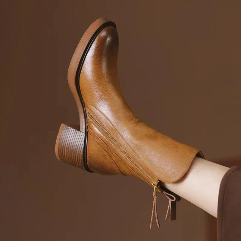 Women's Premium Leather OrthopedicAnkle Boots