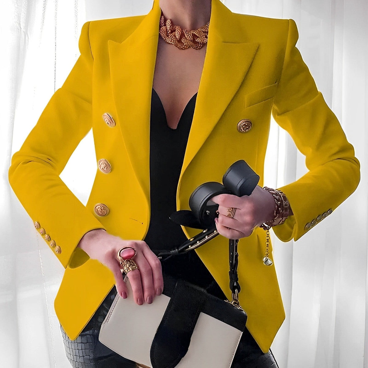 Elegant Tailored Slim Fit Blazer