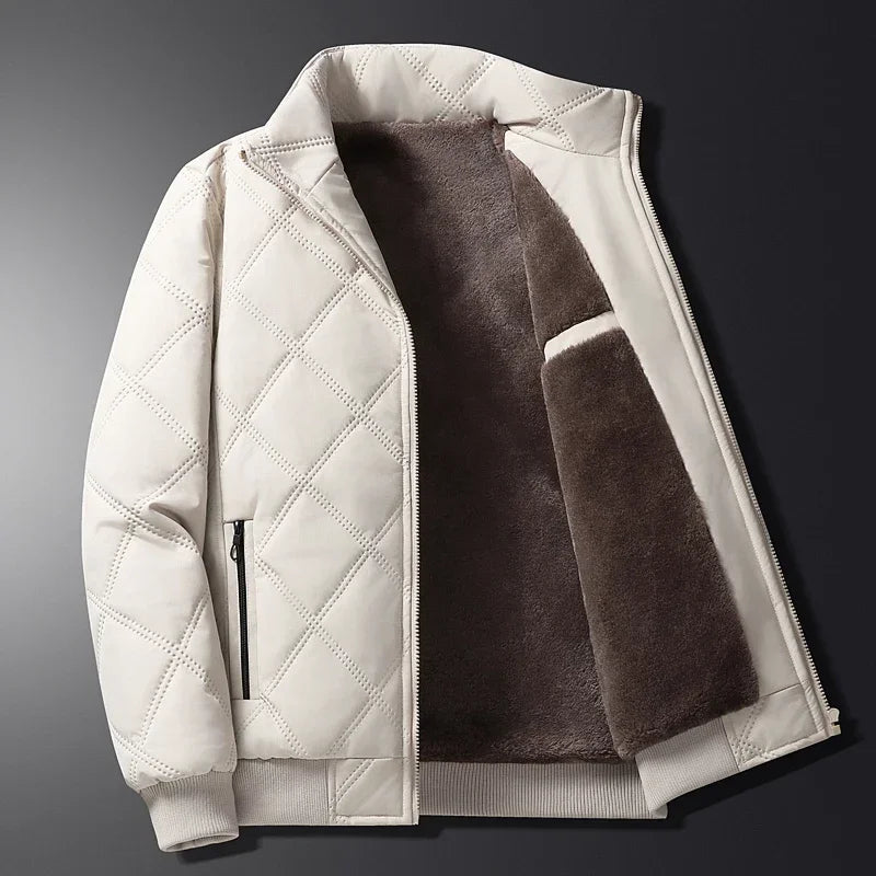 Men’s Winter Jacket with Soft Lining and Zipped Pockets