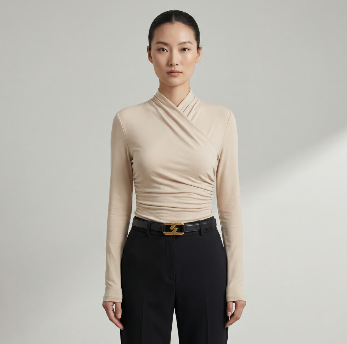 Wrap Long Sleeve Top