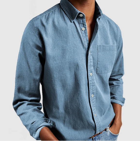 Classic Men’s Button-Down Long Sleeve Shirt