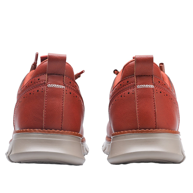 Sneakers in Premium Leather with Orthopaedic Insole and Cushioned Sole