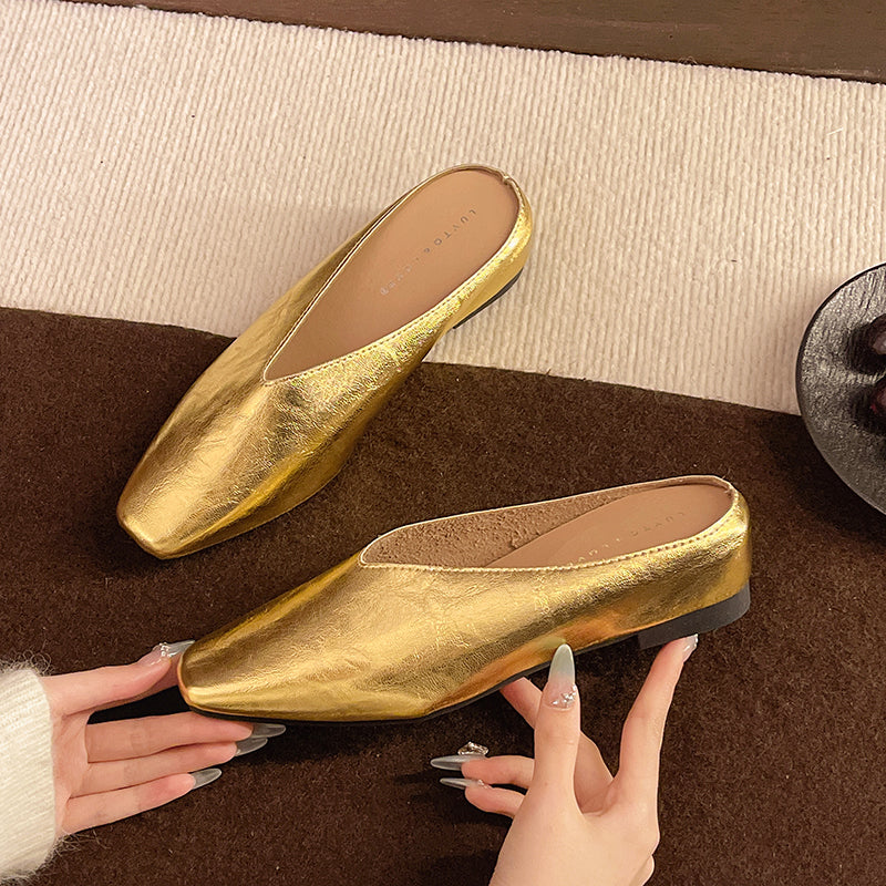 Women’s Square Toe Slip-On Mules
