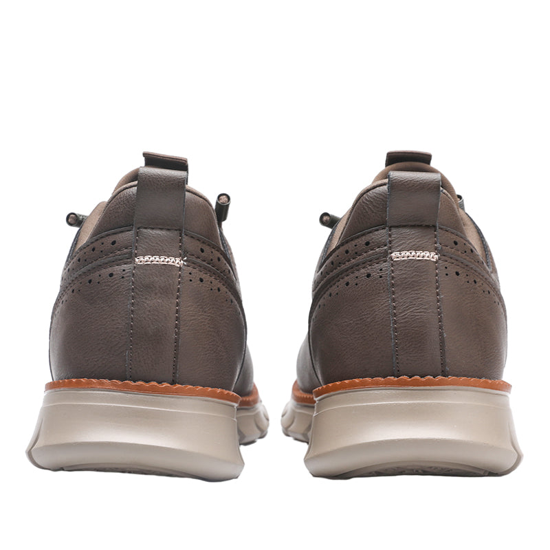 Sneakers in Premium Leather with Orthopaedic Insole and Cushioned Sole