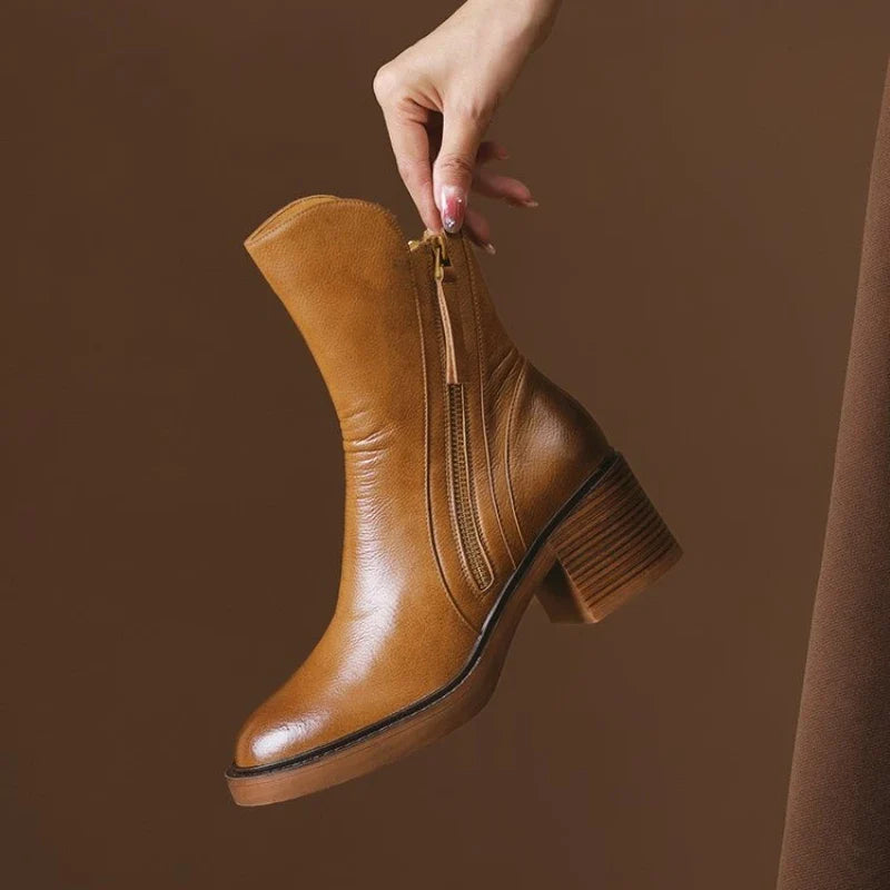 Women's Premium Leather OrthopedicAnkle Boots