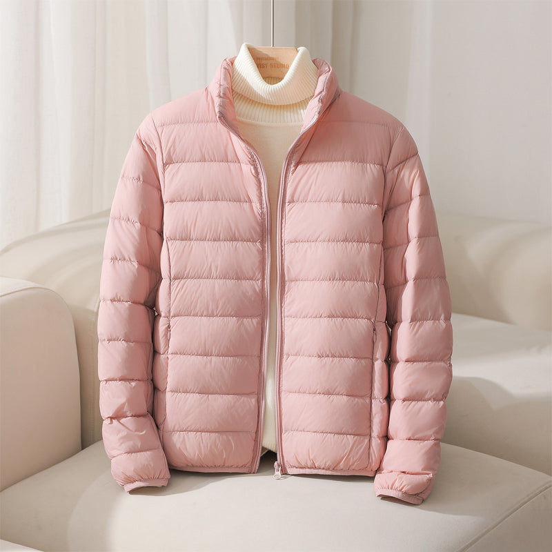 Lightweight Women's Down Jacket with a Relaxed Fit