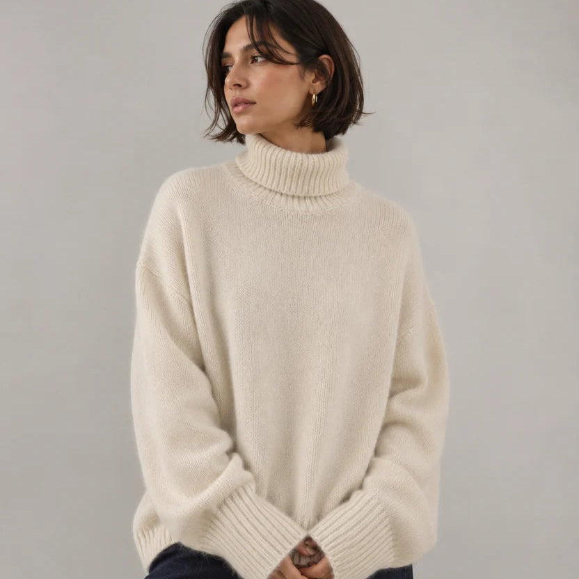 Premium Soft Knit Turtleneck Sweater