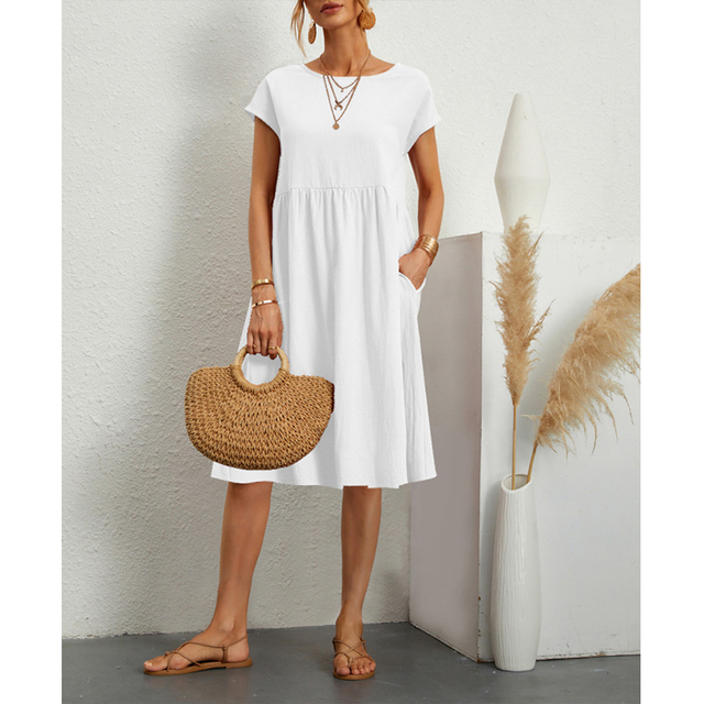 Elegant Summer Midi Dress Women