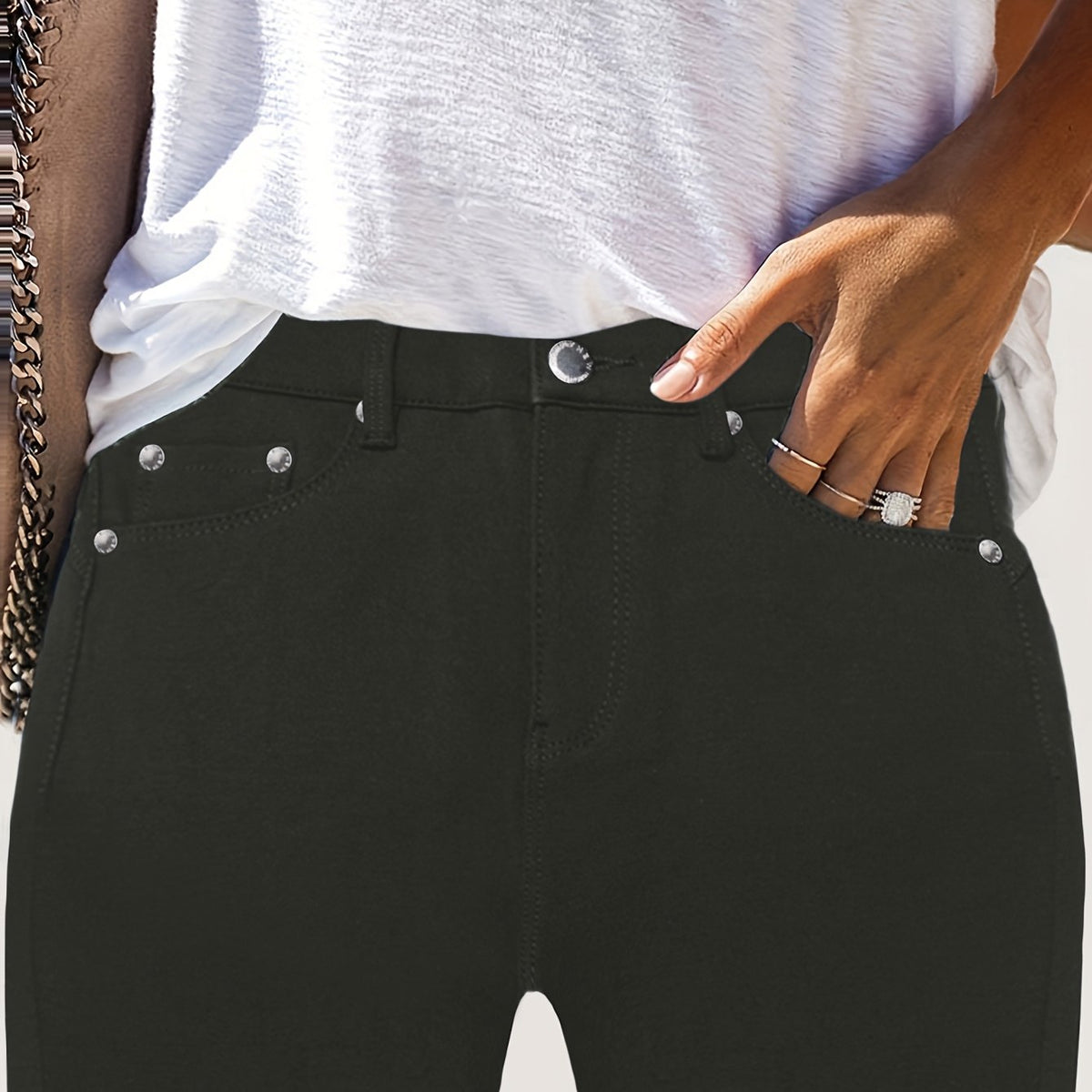 Comfortable High Waist Stretch Skinny Jeans