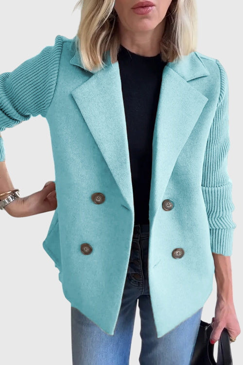 Elegant Double-Breasted Tailored Blazer