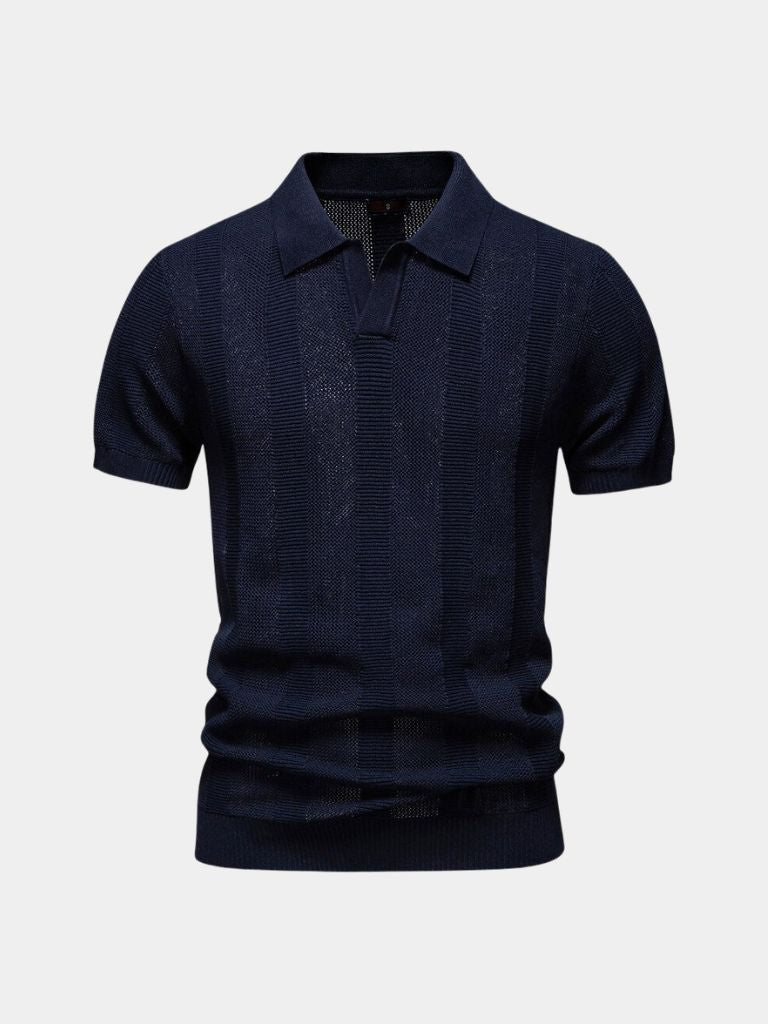 Classic Men's Beige Polo Shirt | Luxury Smart Casual Wear