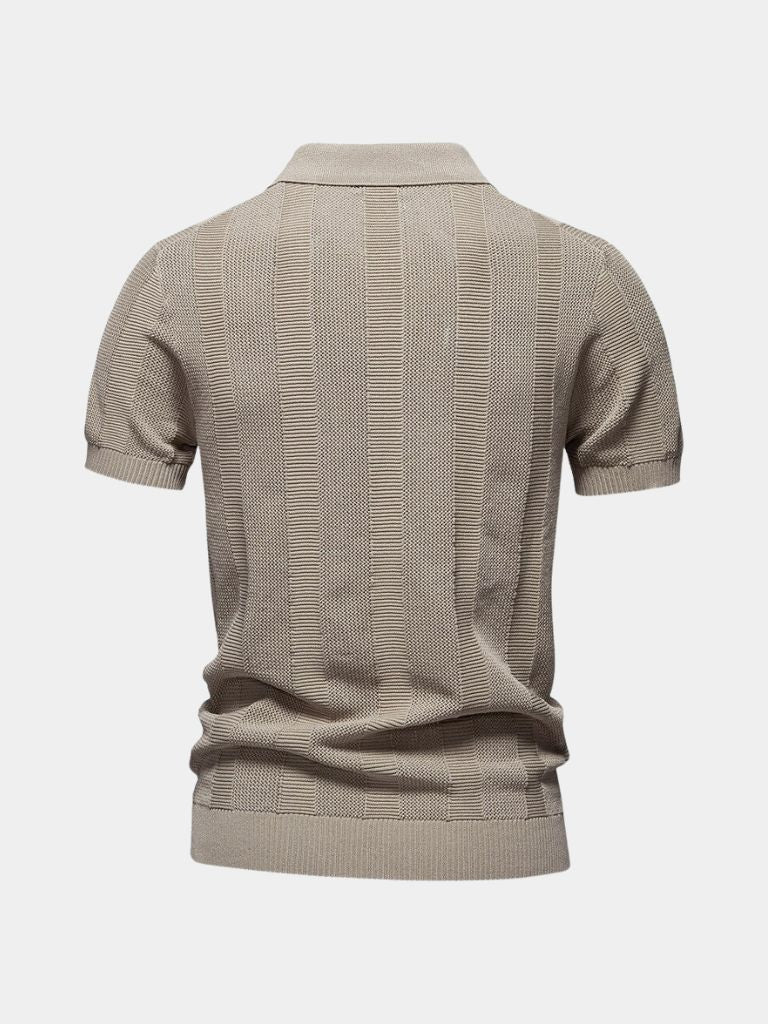Classic Men's Beige Polo Shirt | Luxury Smart Casual Wear