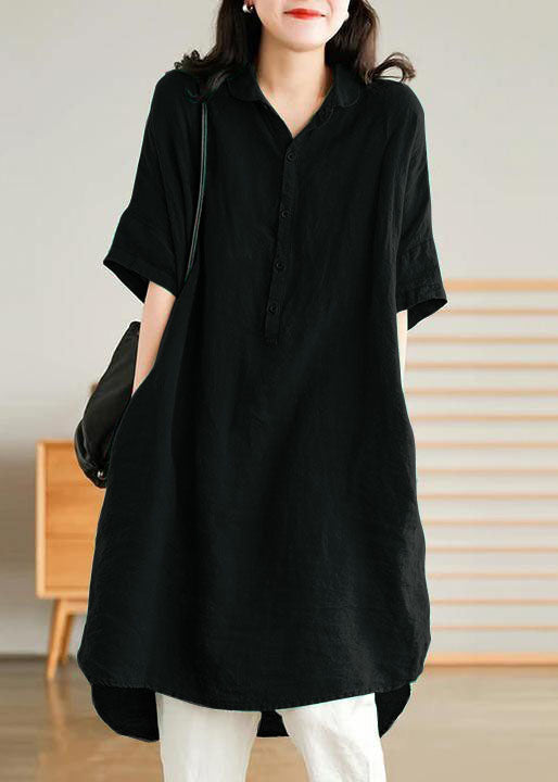 Relaxed Fit Jade Green Linen Maxi Dress
