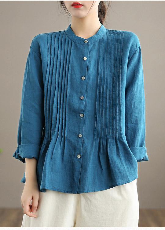 Organic White Linen Tunic Blouse