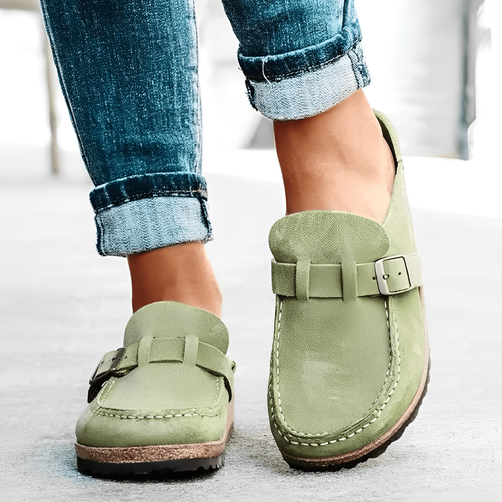 Comfortable Men’s Suede Orthopedic Clogs