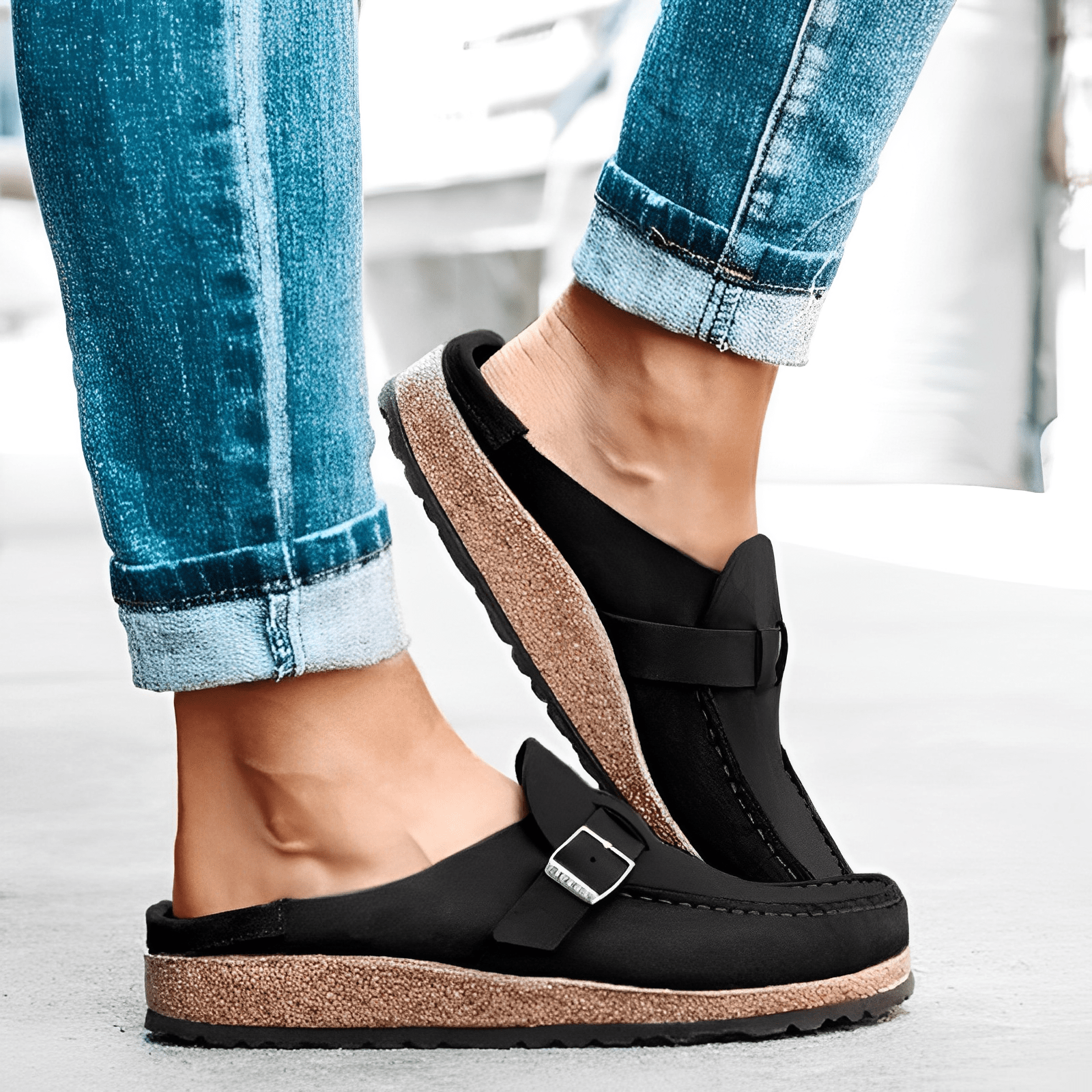 Comfortable Men’s Suede Orthopedic Clogs