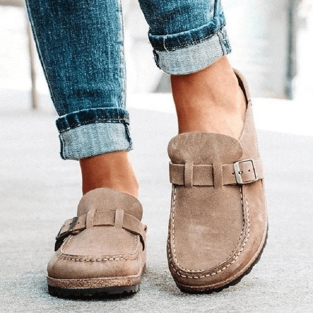 Comfortable Men’s Suede Orthopedic Clogs