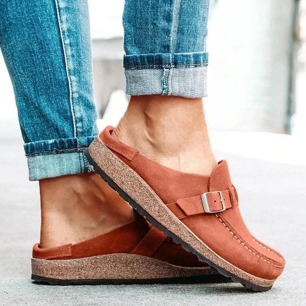Comfortable Men’s Suede Orthopedic Clogs