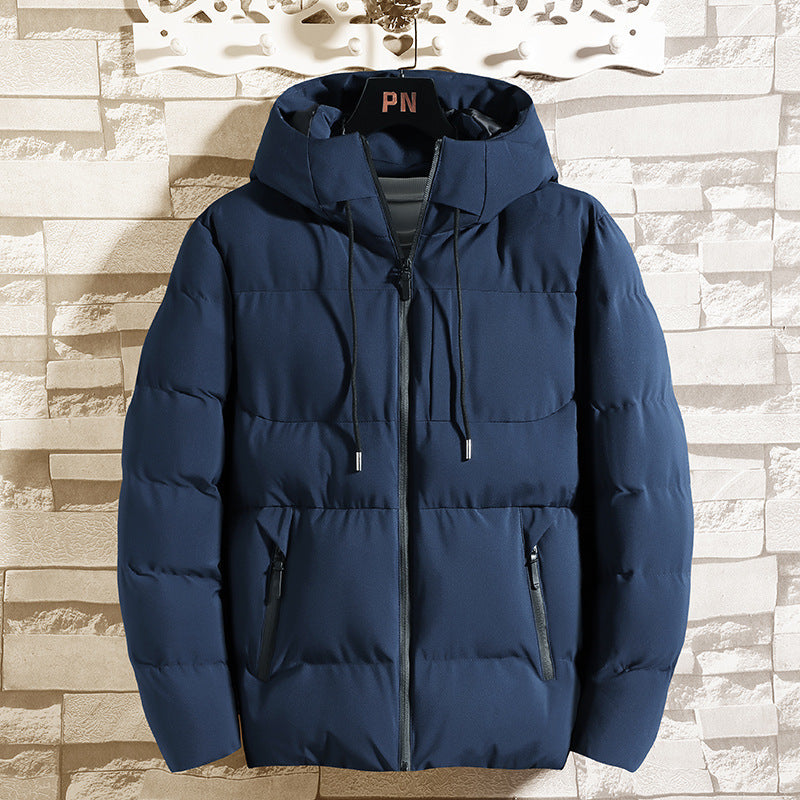 Men’s Puffer Jacket Winter Padded Down with Hood and Down Filling