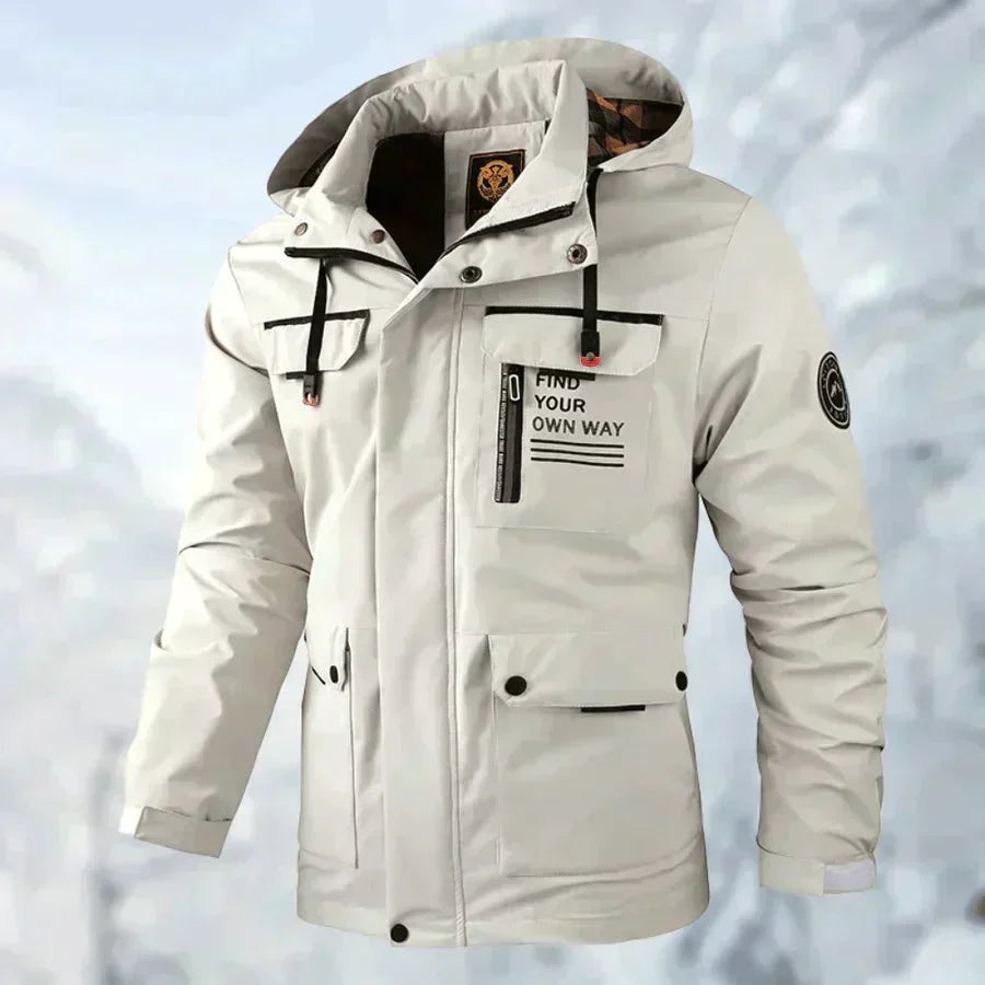 Men’s Winter Jacket Windproof and Waterproof Long-Sleeved