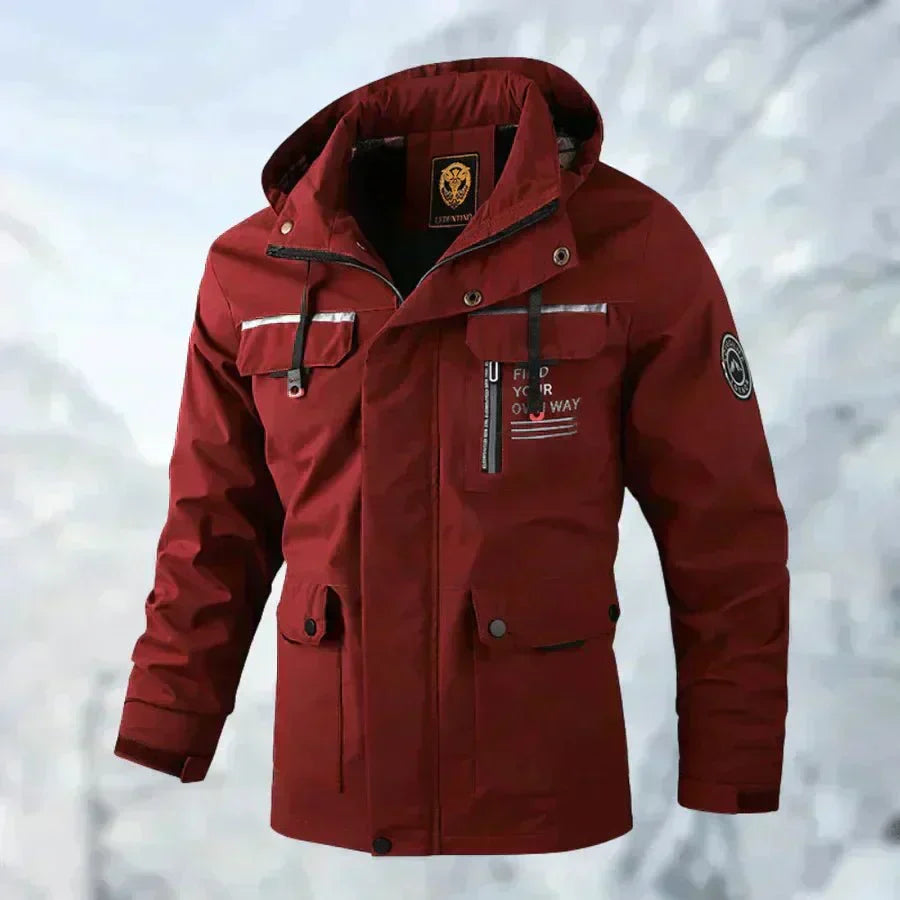 Men’s Winter Jacket Windproof and Waterproof Long-Sleeved