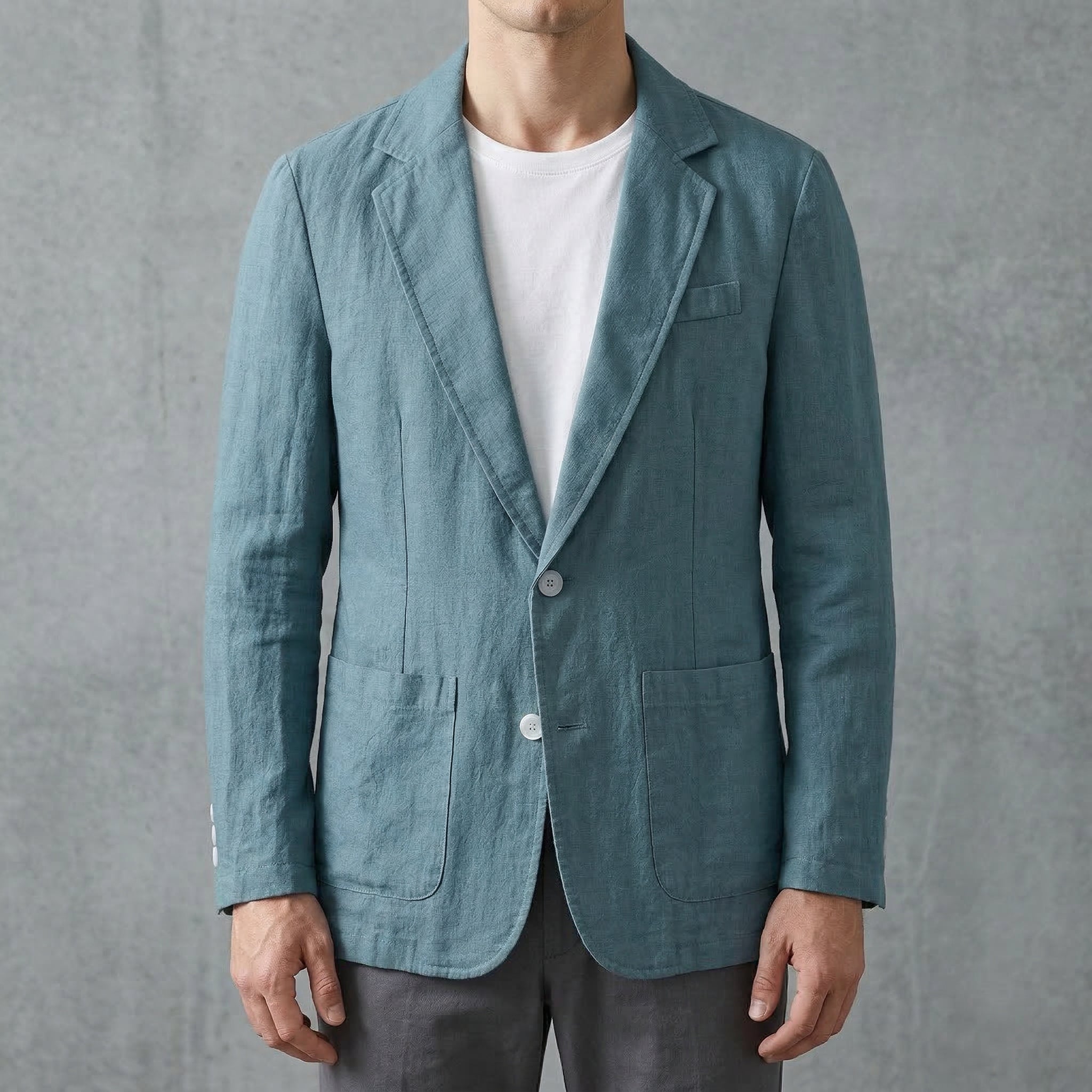Elegant Men’s Linen Blazer