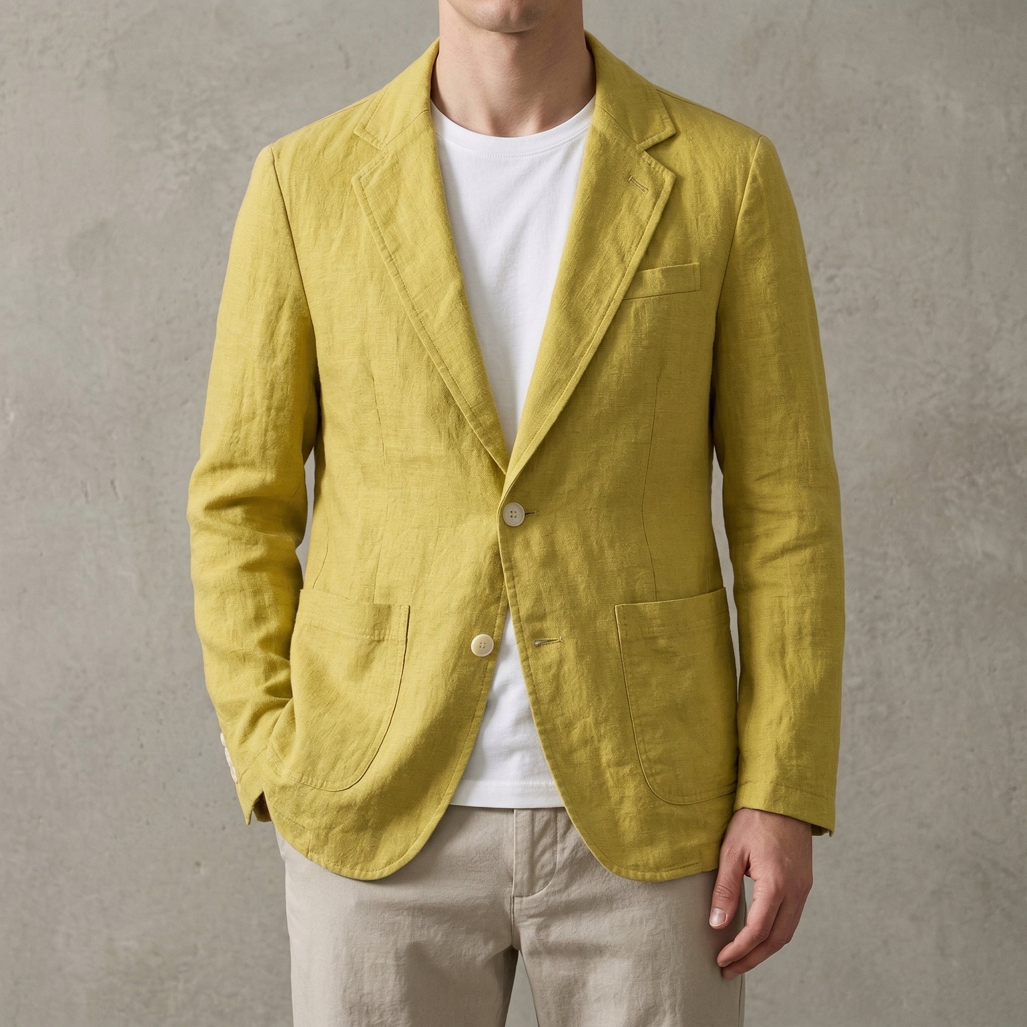 Elegant Men’s Linen Blazer