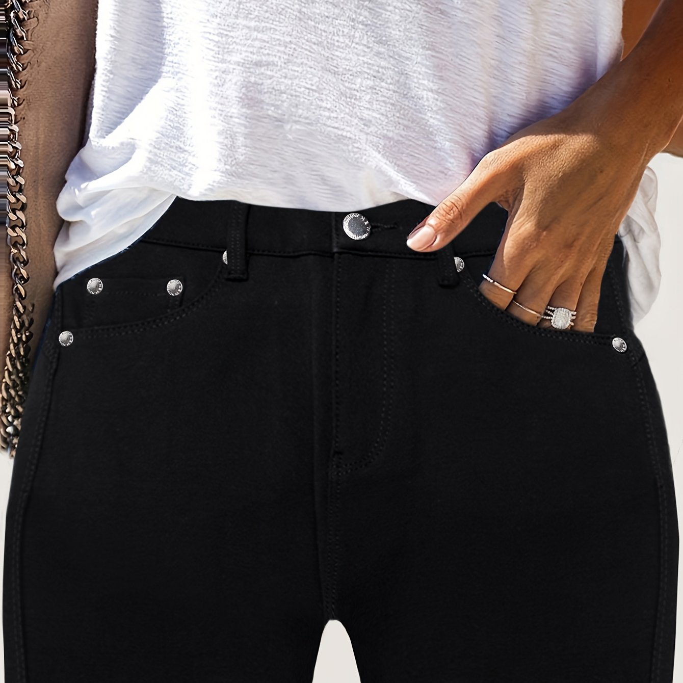 Comfortable High Waist Stretch Skinny Jeans