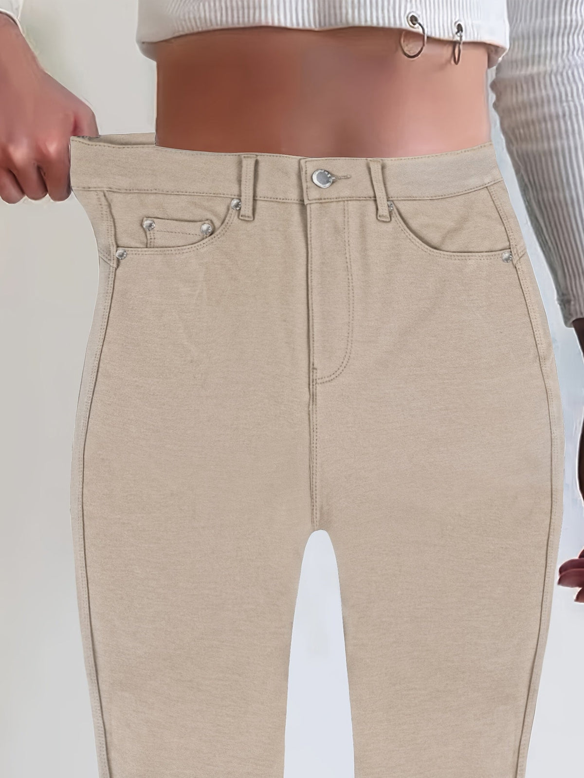 Comfortable High Waist Stretch Skinny Jeans