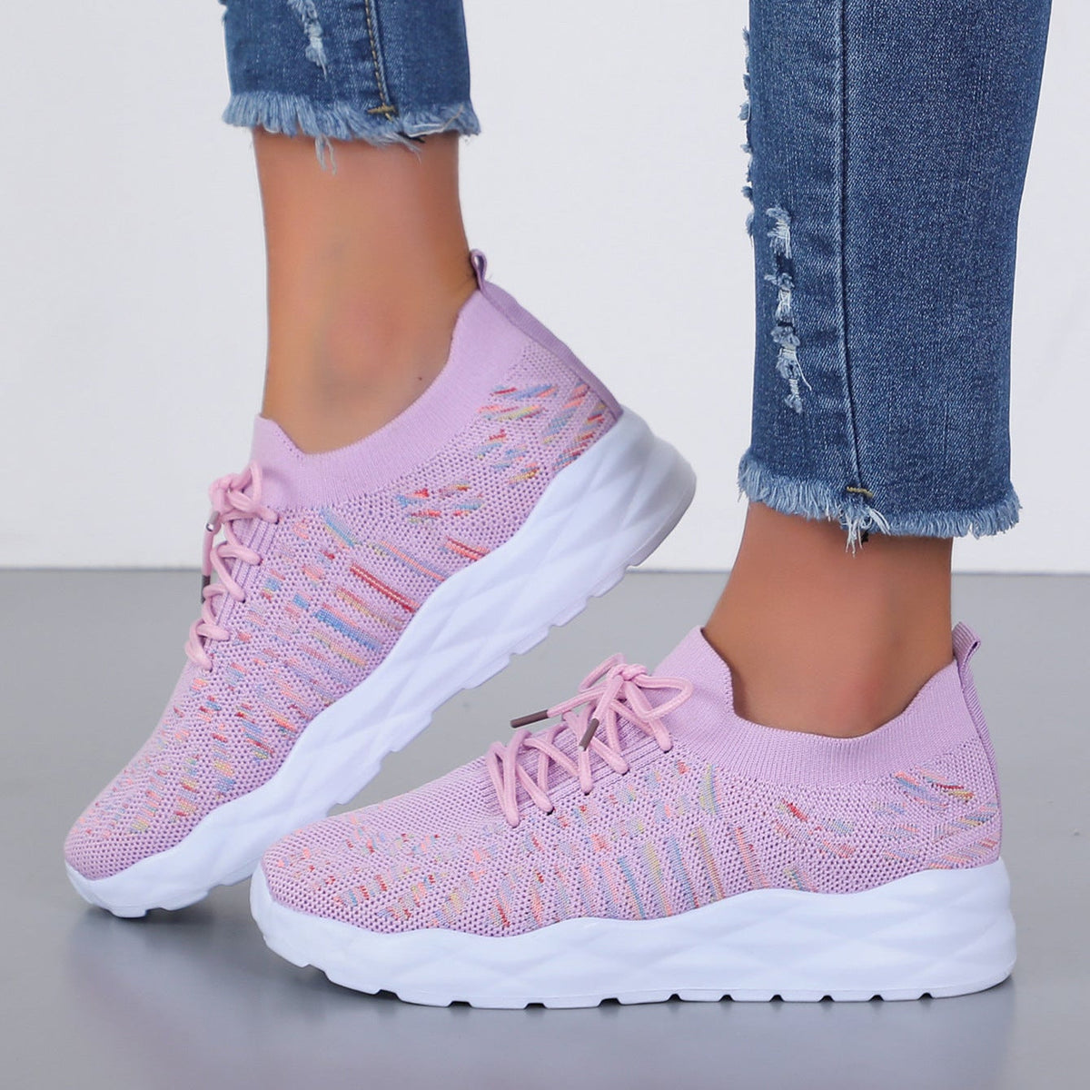 Comfortable Women’s Orthopedic Sneakers with Mesh & Laces