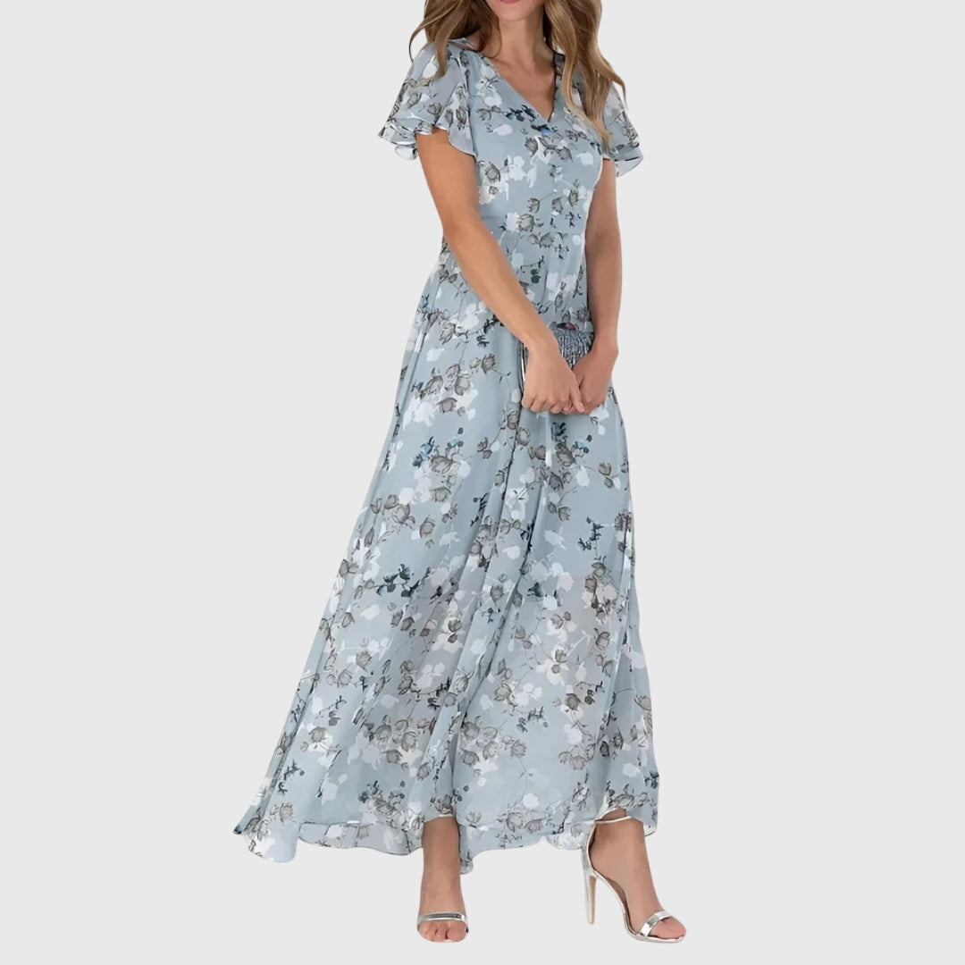 Chic Figure Enhancing Maxi Dress