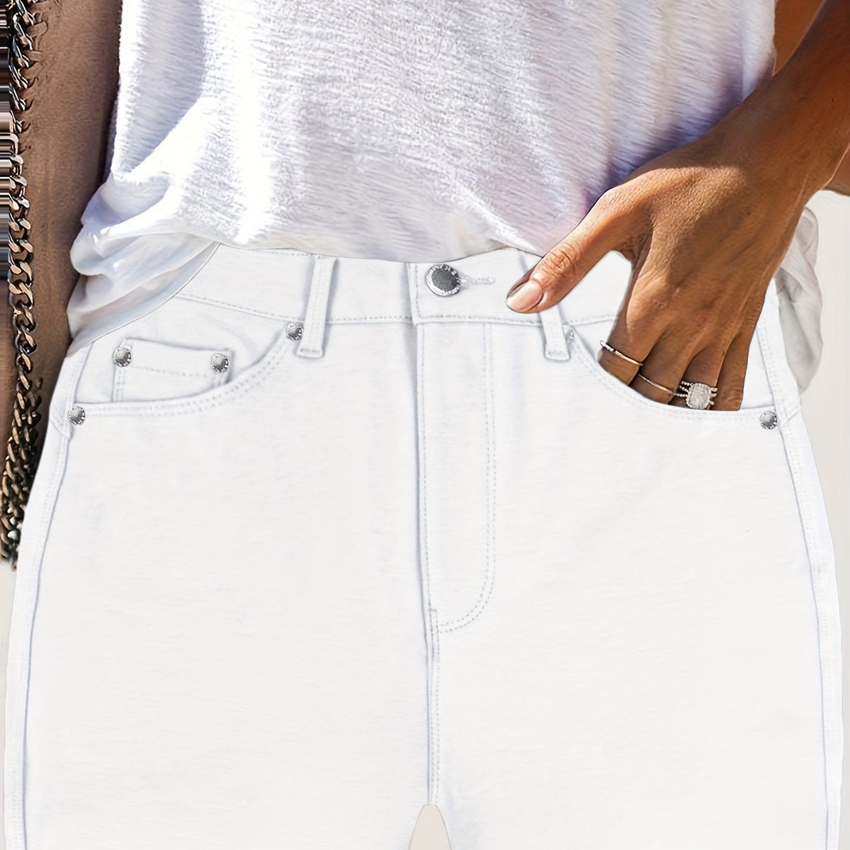 Comfortable High Waist Stretch Skinny Jeans