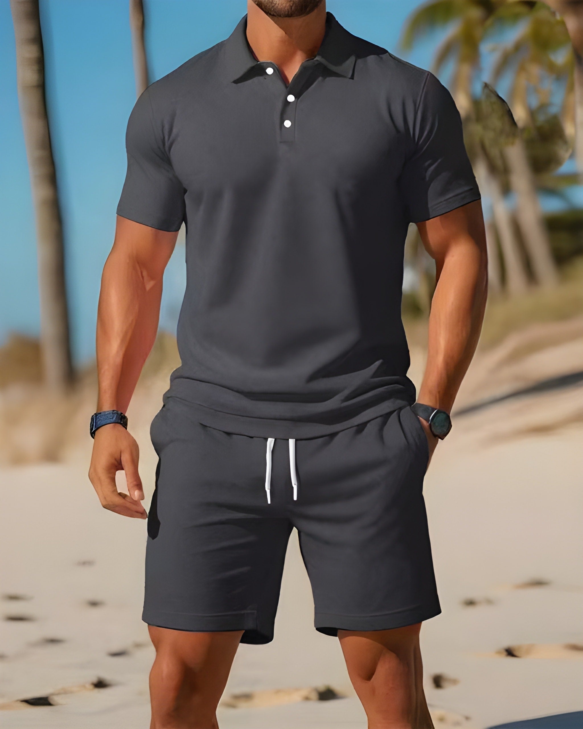 Men’s Relaxed Fit Summer Shorts Set