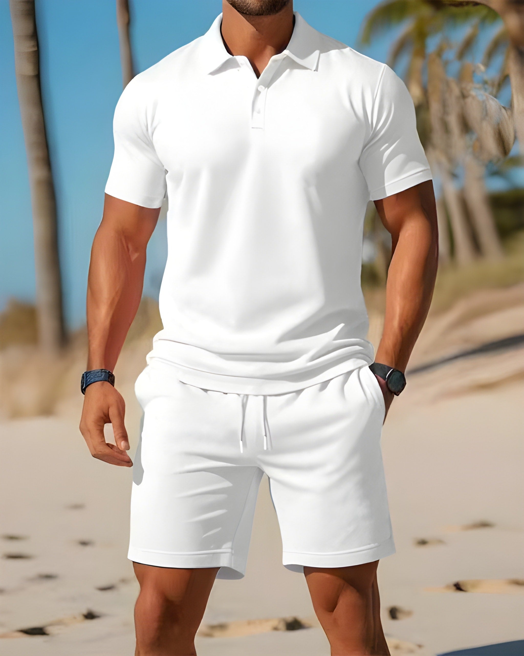 Men’s Relaxed Fit Summer Shorts Set