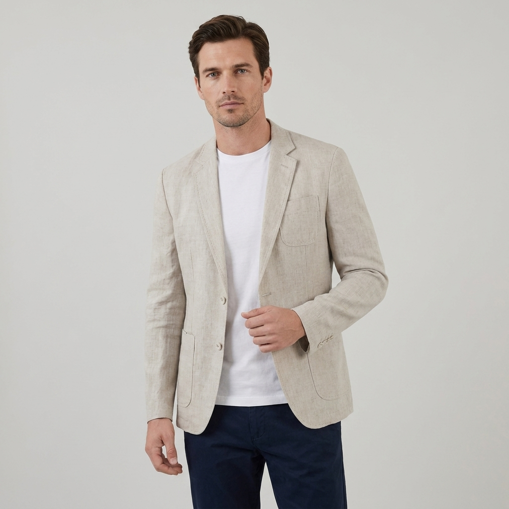 Lightweight Men’s Summer Linen Blazer