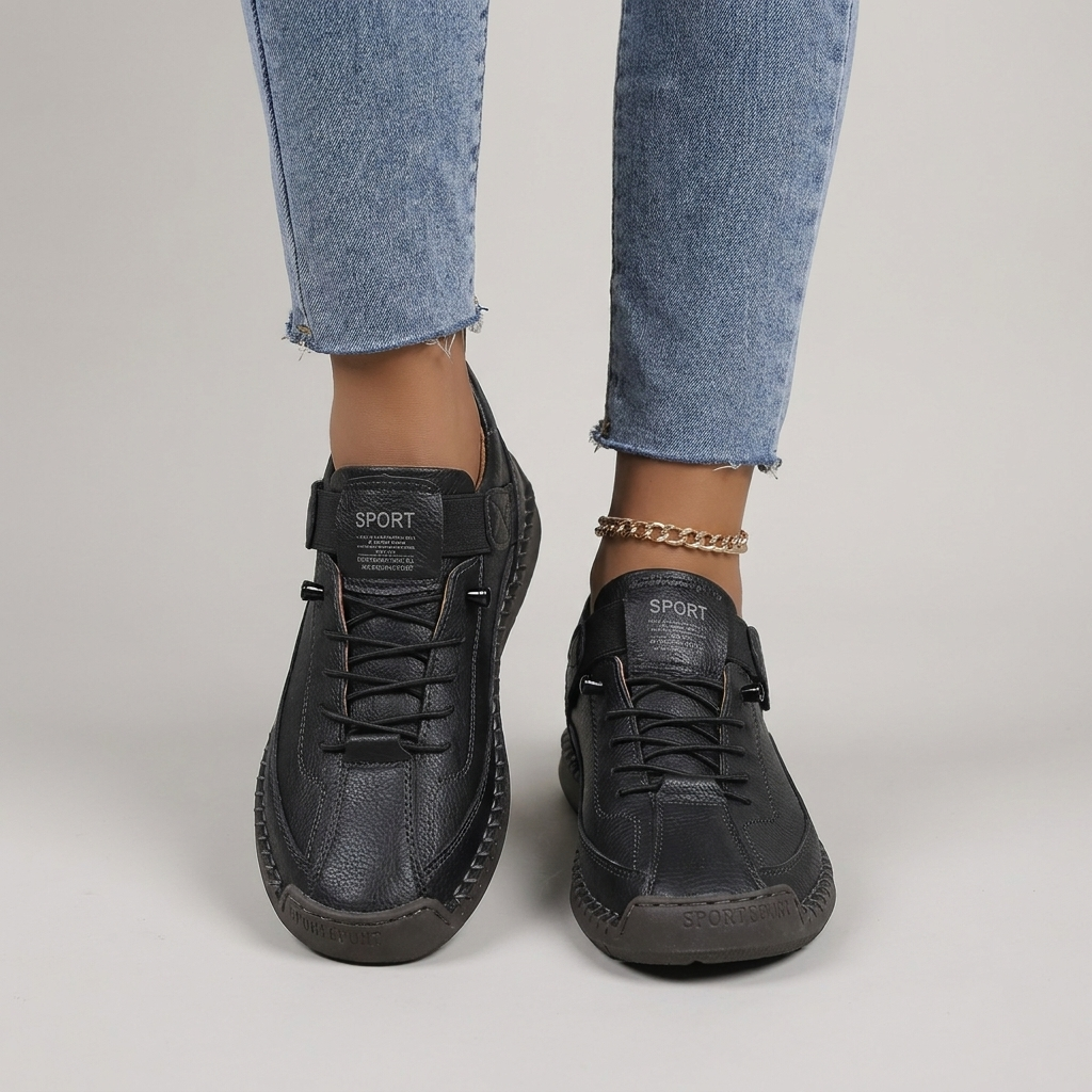 Premium Orthopedic Leather Walking Sneakers